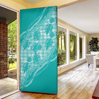 Hawaii Breadfruit Palaka Door Cover Polu Opal Maile Lei - Polynesian Pride