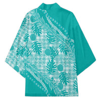 Hawaii Breadfruit Palaka Kimono Polu Opal Maile Lei - Polynesian Pride