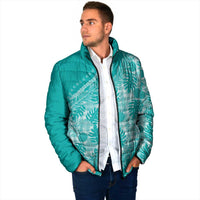 Hawaii Breadfruit Palaka Padded Jacket Polu Opal Maile Lei - Polynesian Pride