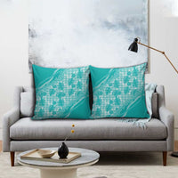 Hawaii Breadfruit Palaka Pillow Cover Polu Opal Maile Lei - Polynesian Pride