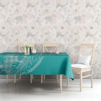 Hawaii Breadfruit Palaka Tablecloth Polu Opal Maile Lei - Polynesian Pride