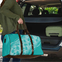 Hawaii Breadfruit Palaka Travel Bag Polu Opal Maile Lei - Polynesian Pride