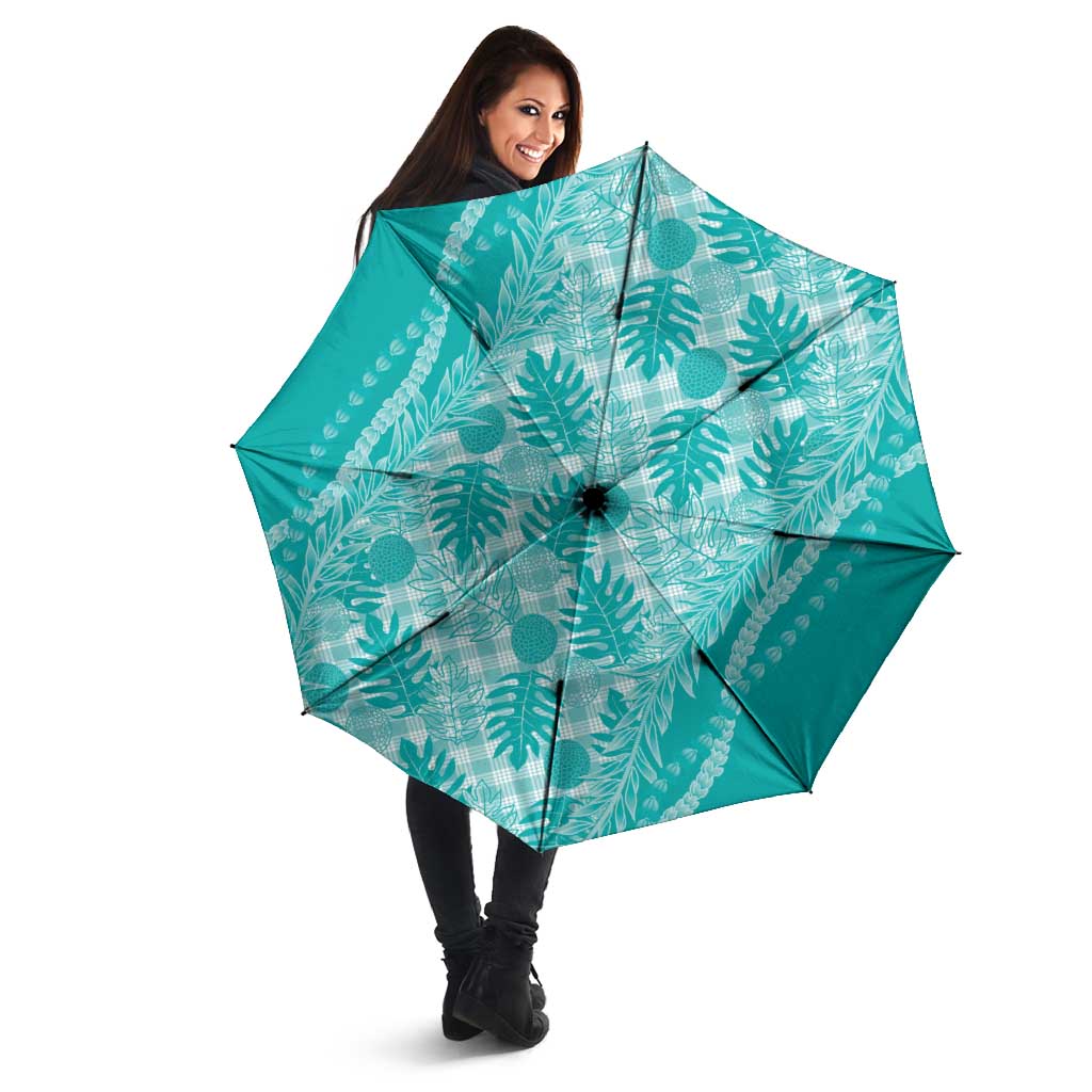 Hawaii Breadfruit Palaka Umbrella Polu Opal Maile Lei - Polynesian Pride