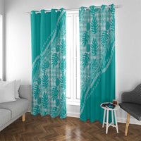 Hawaii Breadfruit Palaka Window Curtain Polu Opal Maile Lei - Polynesian Pride