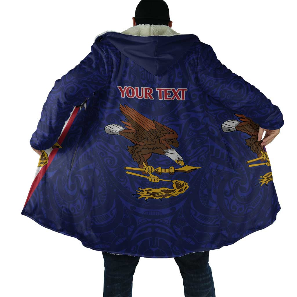 American Samoa Heart Tribal Personalized Cloak Polynesian Patterns