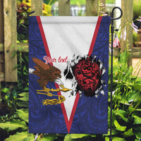 American Samoa Heart Tribal Personalized Garden Flag Polynesian Patterns