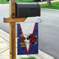 American Samoa Heart Tribal Personalized Garden Flag Polynesian Patterns