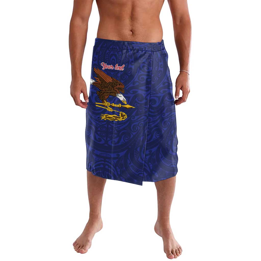 American Samoa Heart Tribal Personalized Lavalava Polynesian Patterns