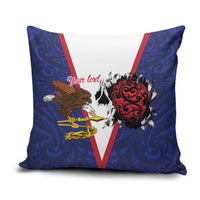 American Samoa Heart Tribal Personalized Pillow Cover Polynesian Patterns