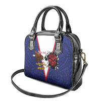 American Samoa Heart Tribal Personalized Shoulder Handbag Polynesian Patterns