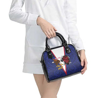 American Samoa Heart Tribal Personalized Shoulder Handbag Polynesian Patterns