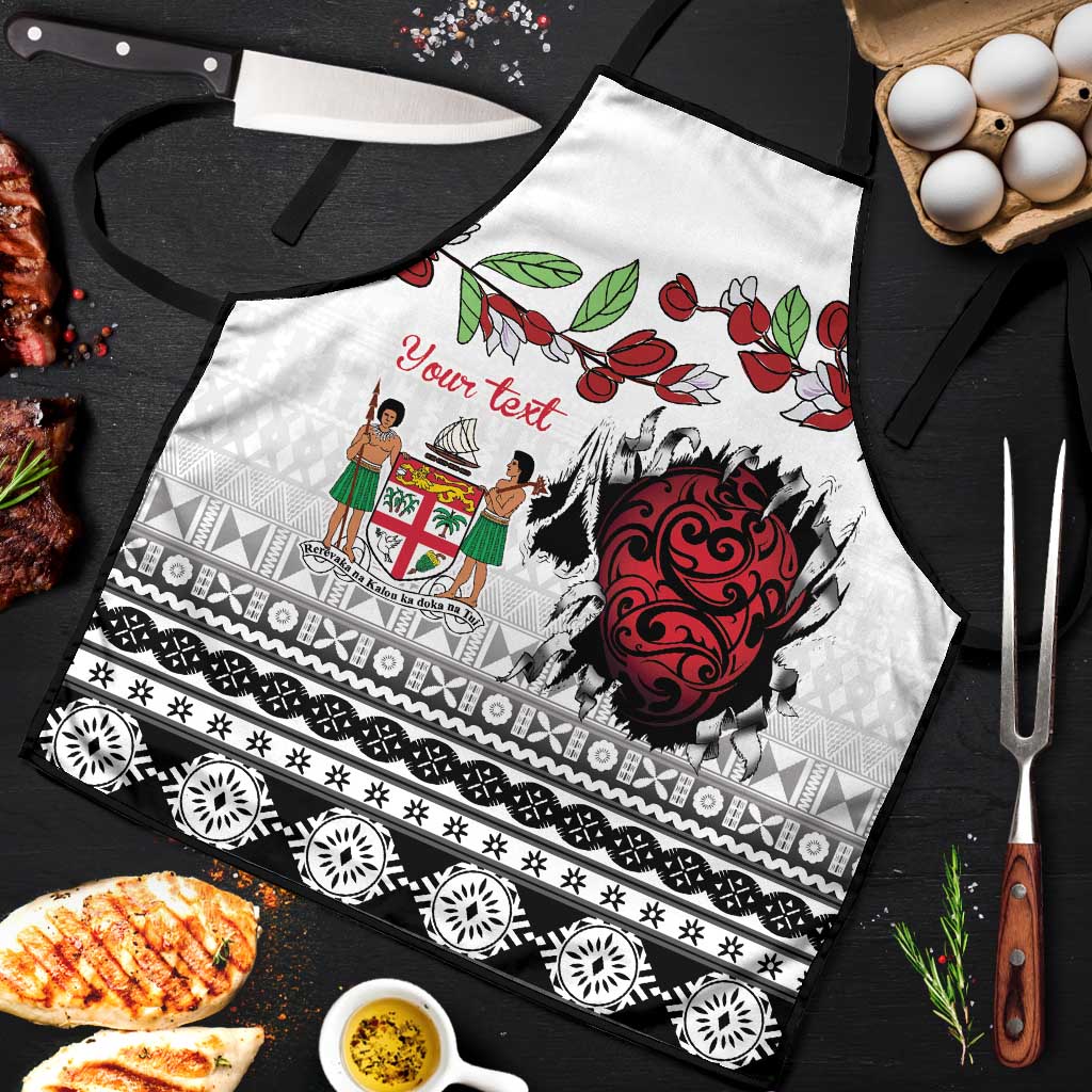 Fiji Heart Tribal Personalised Apron Polynesian Patterns