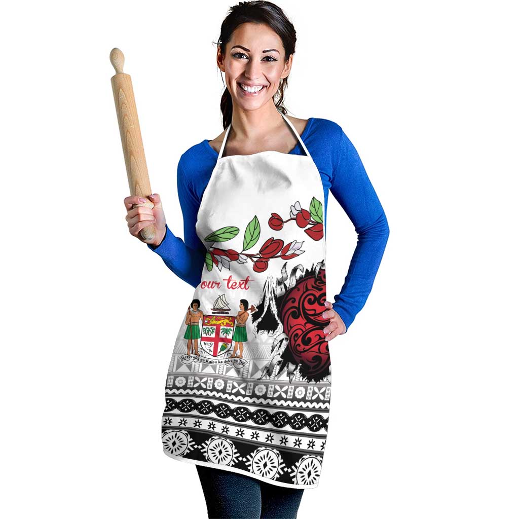 Fiji Heart Tribal Personalised Apron Polynesian Patterns