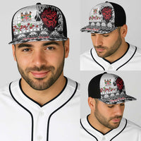 Fiji Heart Tribal Personalised Baseball Net Cap Polynesian Patterns