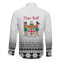 Fiji Heart Tribal Personalised Family Matching Short Sleeve Bodycon Dress and Hawaiian Shirt Polynesian Patterns