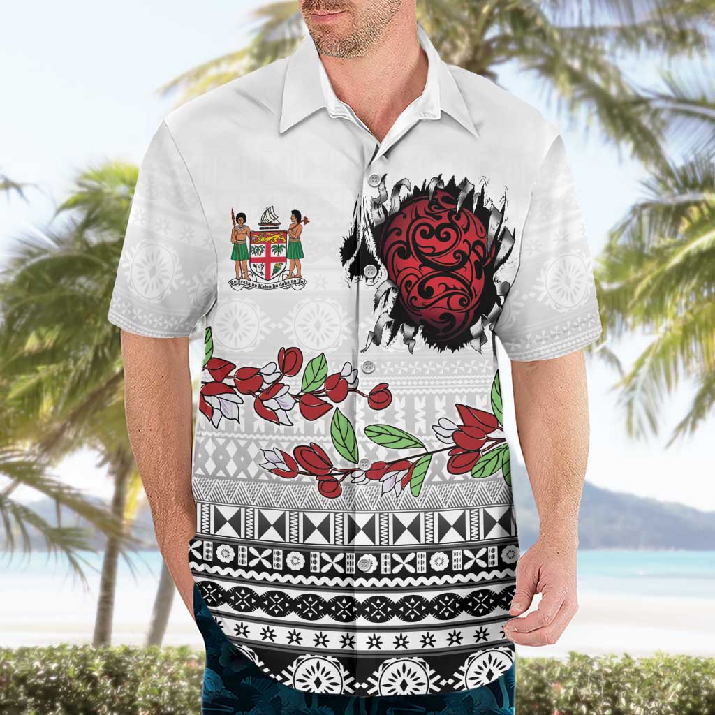Fiji Heart Tribal Personalised Hawaiian Shirt Polynesian Patterns LT9 - Polynesian Pride