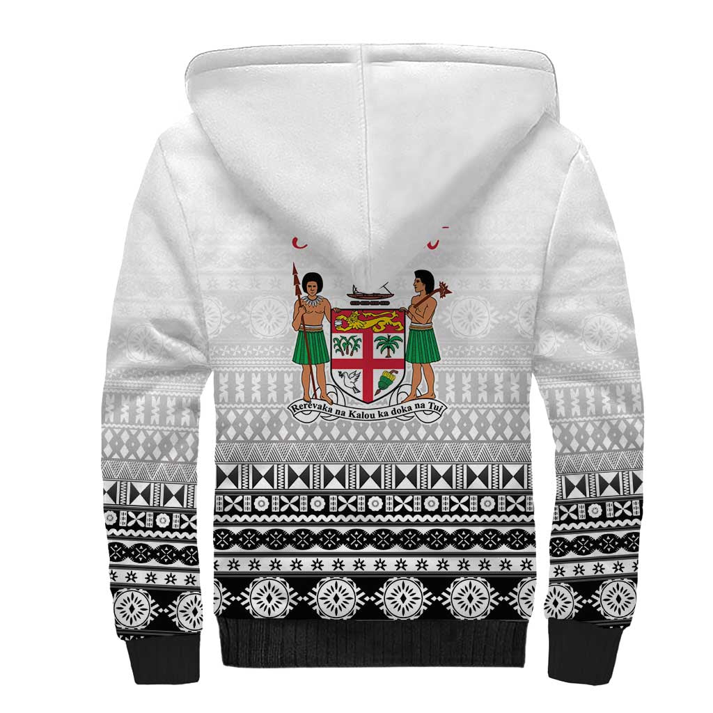 Fiji Heart Tribal Personalised Sherpa Hoodie Polynesian Patterns LT9 - Polynesian Pride