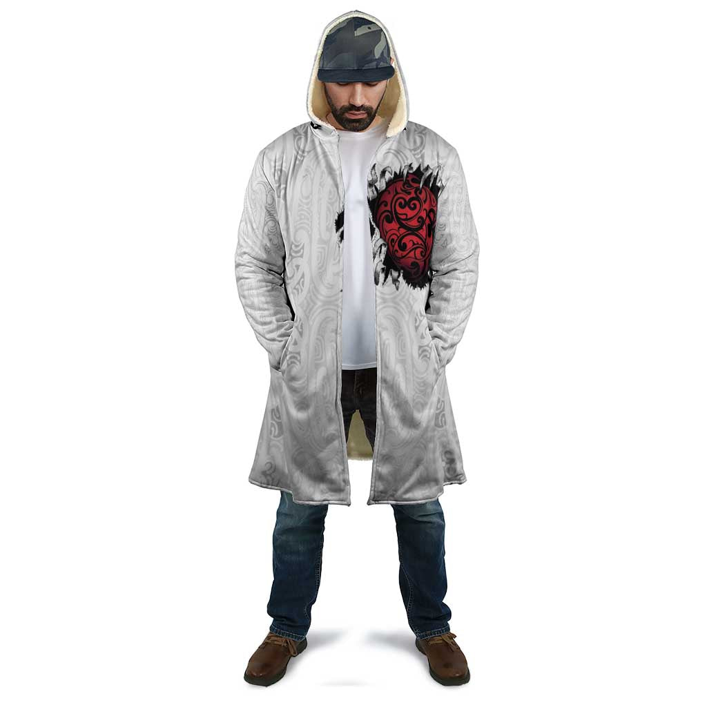 New Zealand Maori Heart Tribal Personalised Cloak Polynesian Patterns