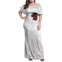 New Zealand Maori Heart Tribal Personalised Family Matching Off Shoulder Maxi Dress and Hawaiian Shirt Polynesian Patterns