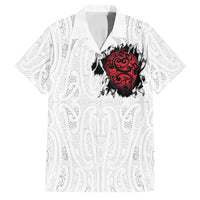 New Zealand Maori Heart Tribal Personalised Family Matching Short Sleeve Bodycon Dress and Hawaiian Shirt Polynesian Patterns