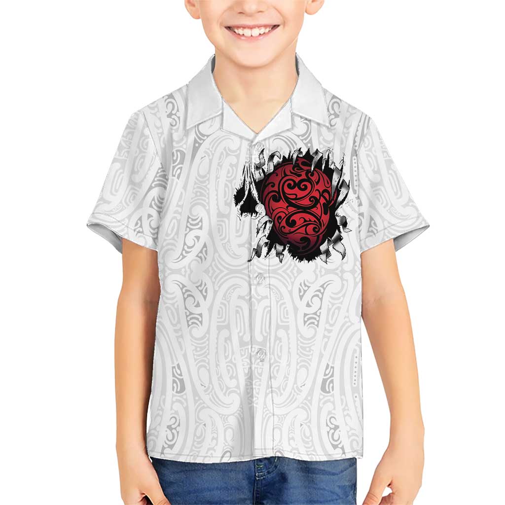 New Zealand Maori Heart Tribal Personalised Family Matching Short Sleeve Bodycon Dress and Hawaiian Shirt Polynesian Patterns