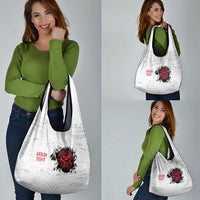 New Zealand Maori Heart Tribal Personalised Grocery Bag Polynesian Patterns