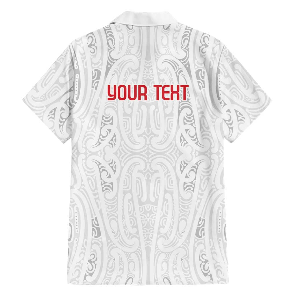 New Zealand Maori Heart Tribal Personalised Hawaiian Shirt Polynesian Patterns