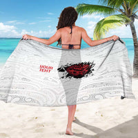 New Zealand Maori Heart Tribal Personalised Sarong Polynesian Patterns