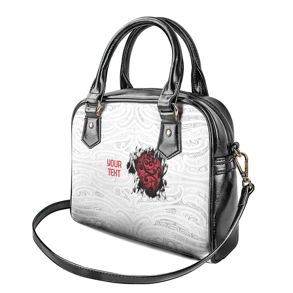 New Zealand Maori Heart Tribal Personalised Shoulder Handbag Polynesian Patterns LT9 - Polynesian Pride