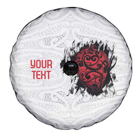New Zealand Maori Heart Tribal Personalised Spare Tire Cover Polynesian Patterns LT9 - Polynesian Pride