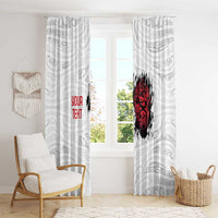 New Zealand Maori Heart Tribal Personalised Window Curtain Polynesian Patterns LT9 - Polynesian Pride