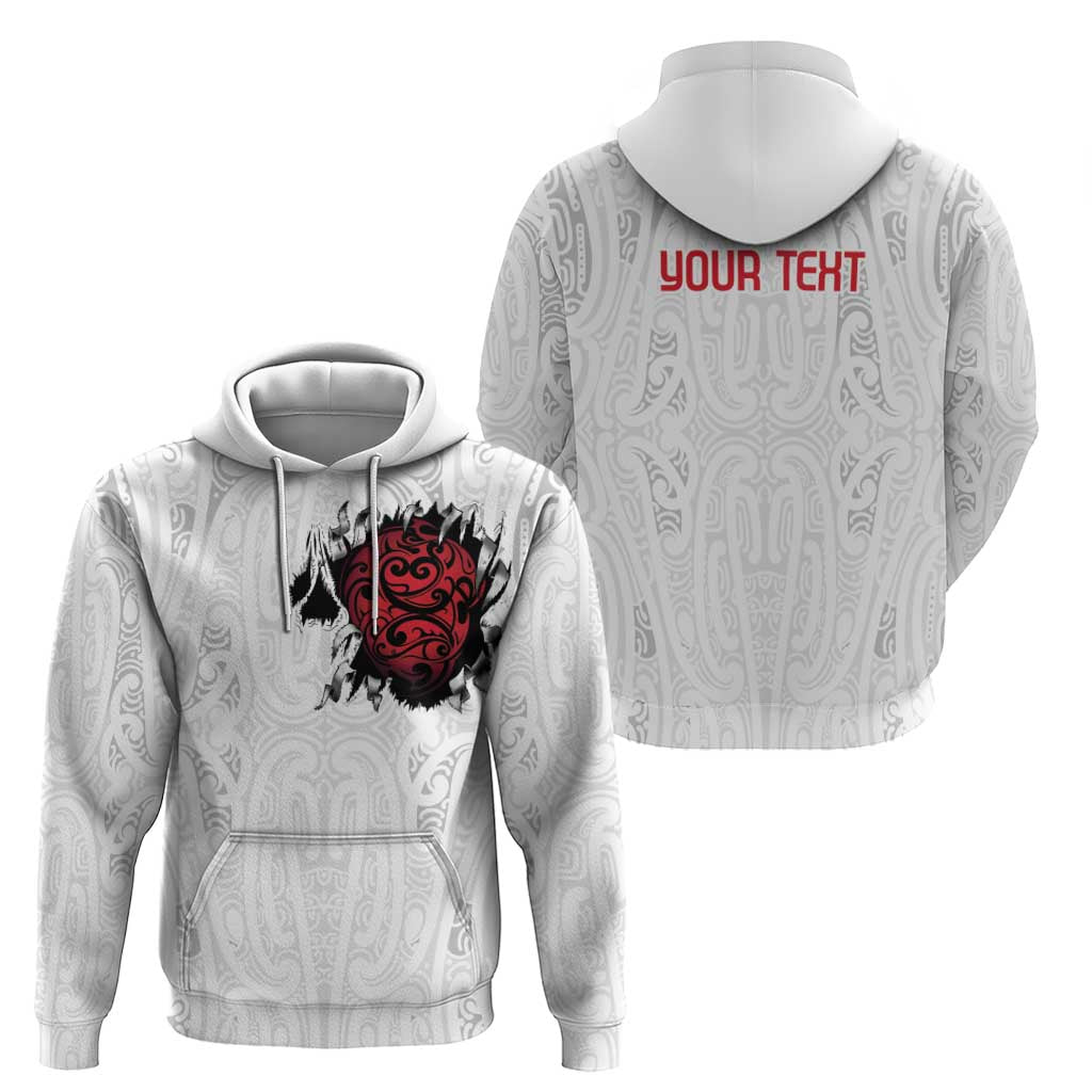 New Zealand Maori Heart Tribal Personalised Zip Hoodie Polynesian Patterns LT9 - Polynesian Pride