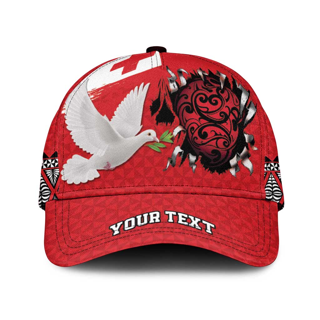Tonga Heart Tribal Personalised Classic Cap Polynesian Patterns