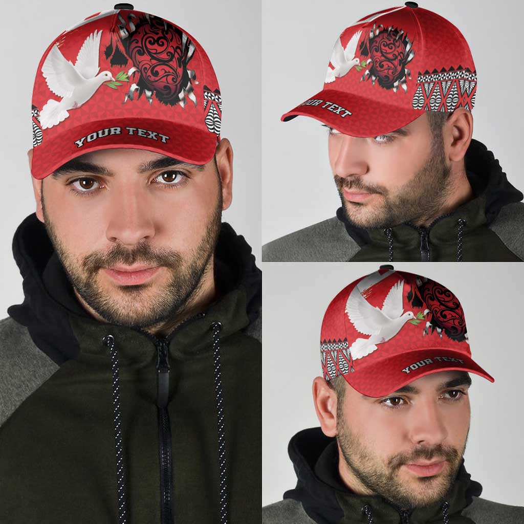 Tonga Heart Tribal Personalised Classic Cap Polynesian Patterns