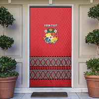 Tonga Heart Tribal Personalised Door Cover Polynesian Patterns
