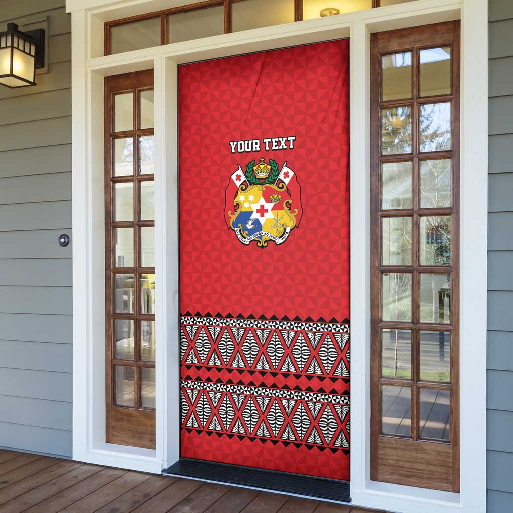 Tonga Heart Tribal Personalised Door Cover Polynesian Patterns