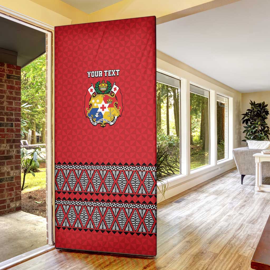 Tonga Heart Tribal Personalised Door Cover Polynesian Patterns