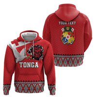 Tonga Heart Tribal Personalised Hoodie Polynesian Patterns LT9 - Polynesian Pride