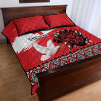 Tonga Heart Tribal Personalised Quilt Bed Set Polynesian Patterns