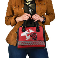 Tonga Heart Tribal Personalised Shoulder Handbag Polynesian Patterns