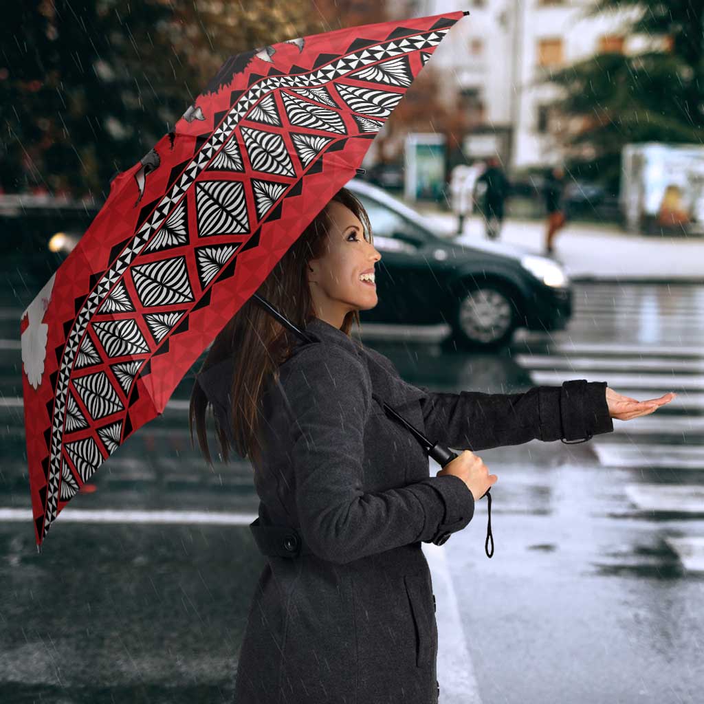 Tonga Heart Tribal Personalised Umbrella Polynesian Patterns LT9 - Polynesian Pride