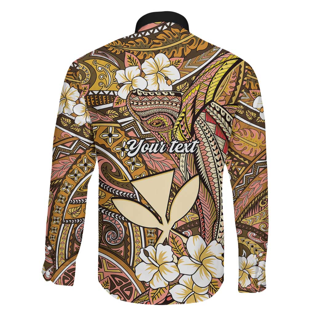 Personalised Hawaii Tribal Humpback Whale Family Matching Off Shoulder Maxi Dress and Hawaiian Shirt Melemele Hibiscus Seamless Pattern LT9 - Polynesian Pride