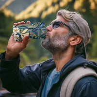 Personalised Hawaii Tribal Humpback Whale 4 in 1 Can Cooler Tumbler Omaomao Hibiscus Seamless Pattern