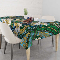 Personalised Hawaii Tribal Humpback Whale Tablecloth Omaomao Hibiscus Seamless Pattern