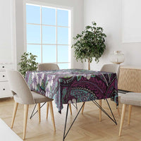 Personalised Hawaii Tribal Humpback Whale Tablecloth Poni Hibiscus Seamless Pattern