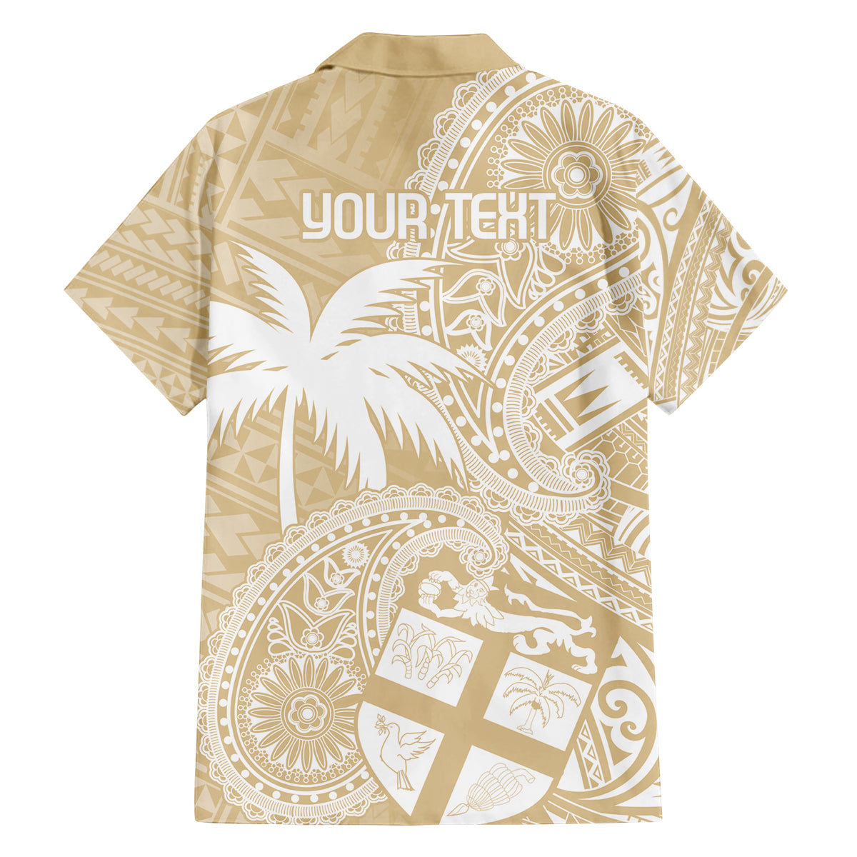 Custom Indo Fijians Family Matching Long Sleeve Bodycon Dress and Hawaiian Shirt Fiji ke Hindustani Polyneisan Paisley Beige Style