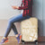 Custom Indo Fijians Luggage Cover Fiji ke Hindustani Polyneisan Paisley Beige Style