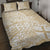Custom Indo Fijians Quilt Bed Set Fiji ke Hindustani Polyneisan Paisley Beige Style