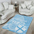 Custom Indo Fijians Area Rug Fiji ke Hindustani Polyneisan Paisley Blue Style