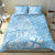 Custom Indo Fijians Bedding Set Fiji ke Hindustani Polyneisan Paisley Blue Style